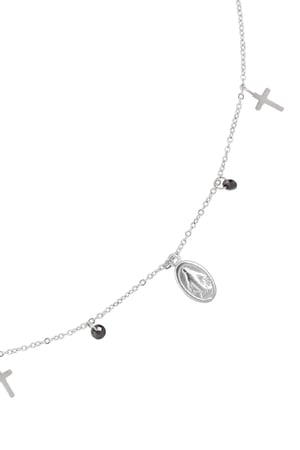 Ketting Faith Coin Zilver Stainless Steel h5 Afbeelding2